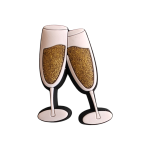 Αξεσουάρ για Διακόσμηση Παπουτσιών Crocs σχέδιο Ποτήρια Σαμπάνιας Champagne