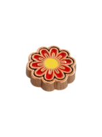 Μεταλλικό Αξεσουάρ για Διακόσμηση Παπουτσιών Crocs σχέδιο Red Marguerite - Image 2