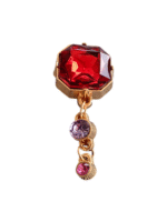 Μεταλλικό Αξεσουάρ για Διακόσμηση Παπουτσιών Crocs σχέδιο Red Dangle Gem - Image 2