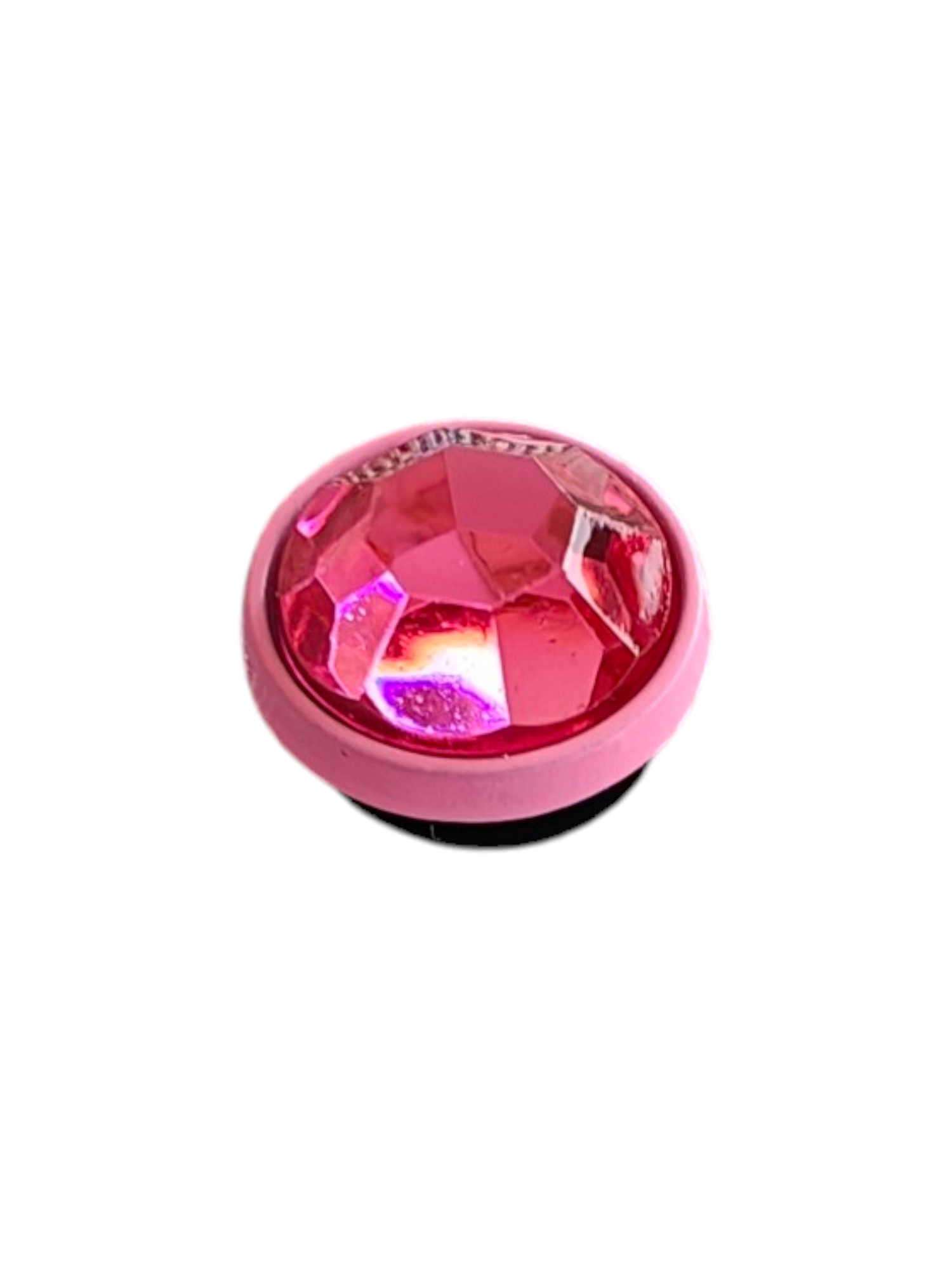 Photoroom-20250511_203116_29 Μεταλλικό Αξεσουάρ για Διακόσμηση Παπουτσιών Crocs σχέδιο Pink Gem 1 - Image 1