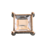 Μεταλλικό Αξεσουάρ για Διακόσμηση Παπουτσιών Crocs σχέδιο White Gem Silver