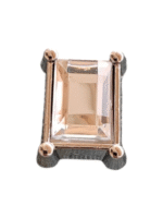 Μεταλλικό Αξεσουάρ για Διακόσμηση Παπουτσιών Crocs σχέδιο White Gem Silver 1 - Image 2