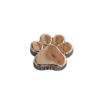 Μεταλλικό Αξεσουάρ για Διακόσμηση Παπουτσιών Crocs σχέδιο Dog Paw Grey Silver