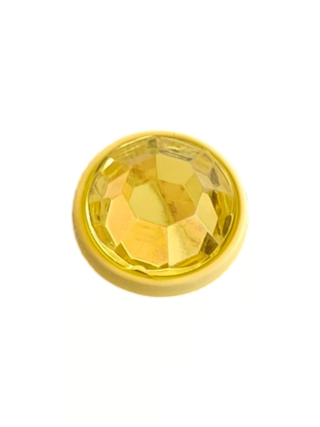 Μεταλλικό Αξεσουάρ για Διακόσμηση Παπουτσιών Crocs σχέδιο Yellow Gem 1 - Image 2