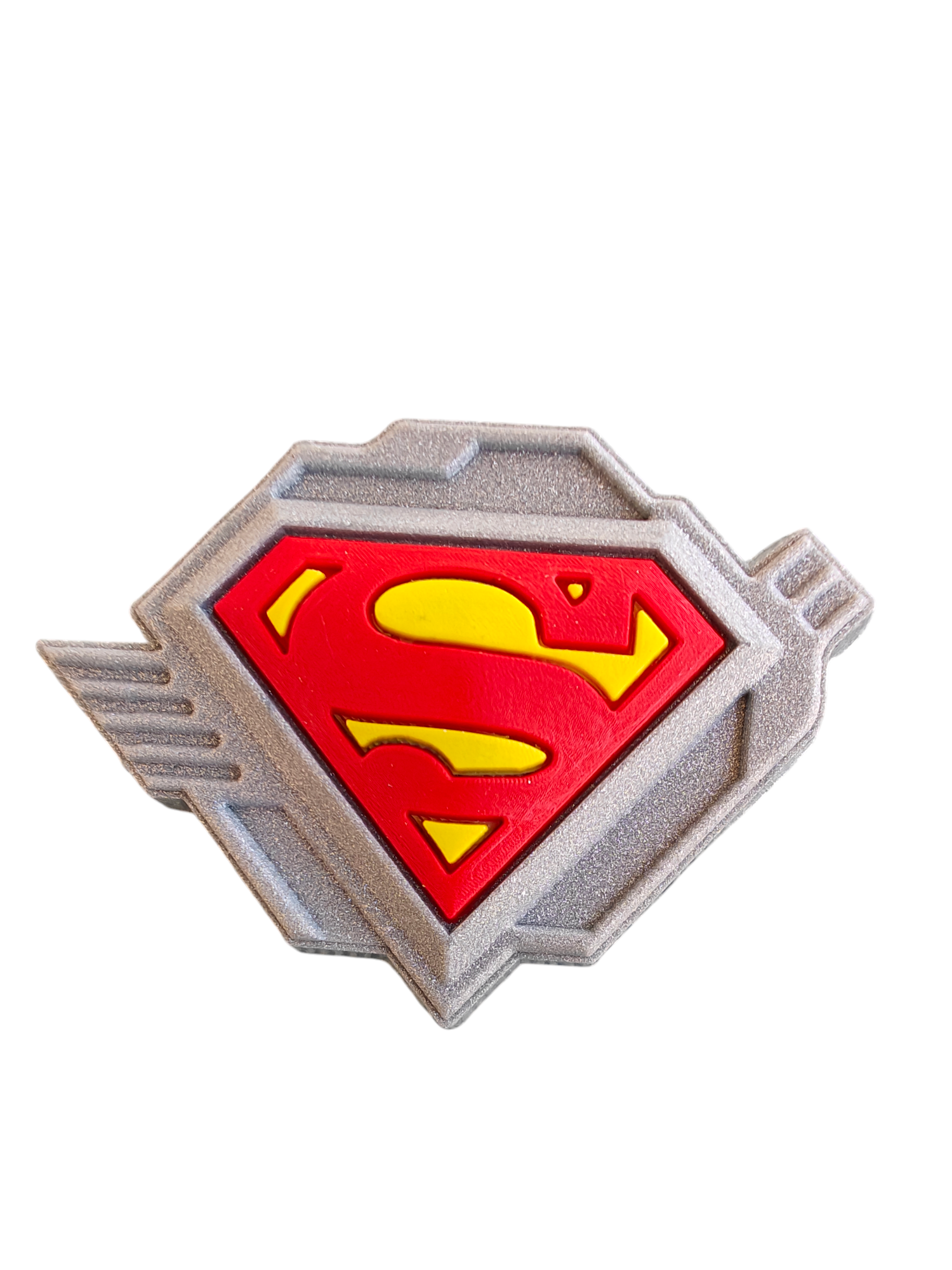 Photoroom-20250517_124012_15 Αξεσουάρ για Διακόσμηση Παπουτσιών Crocs σχέδιο Superman Logo Γκρι - Image 1