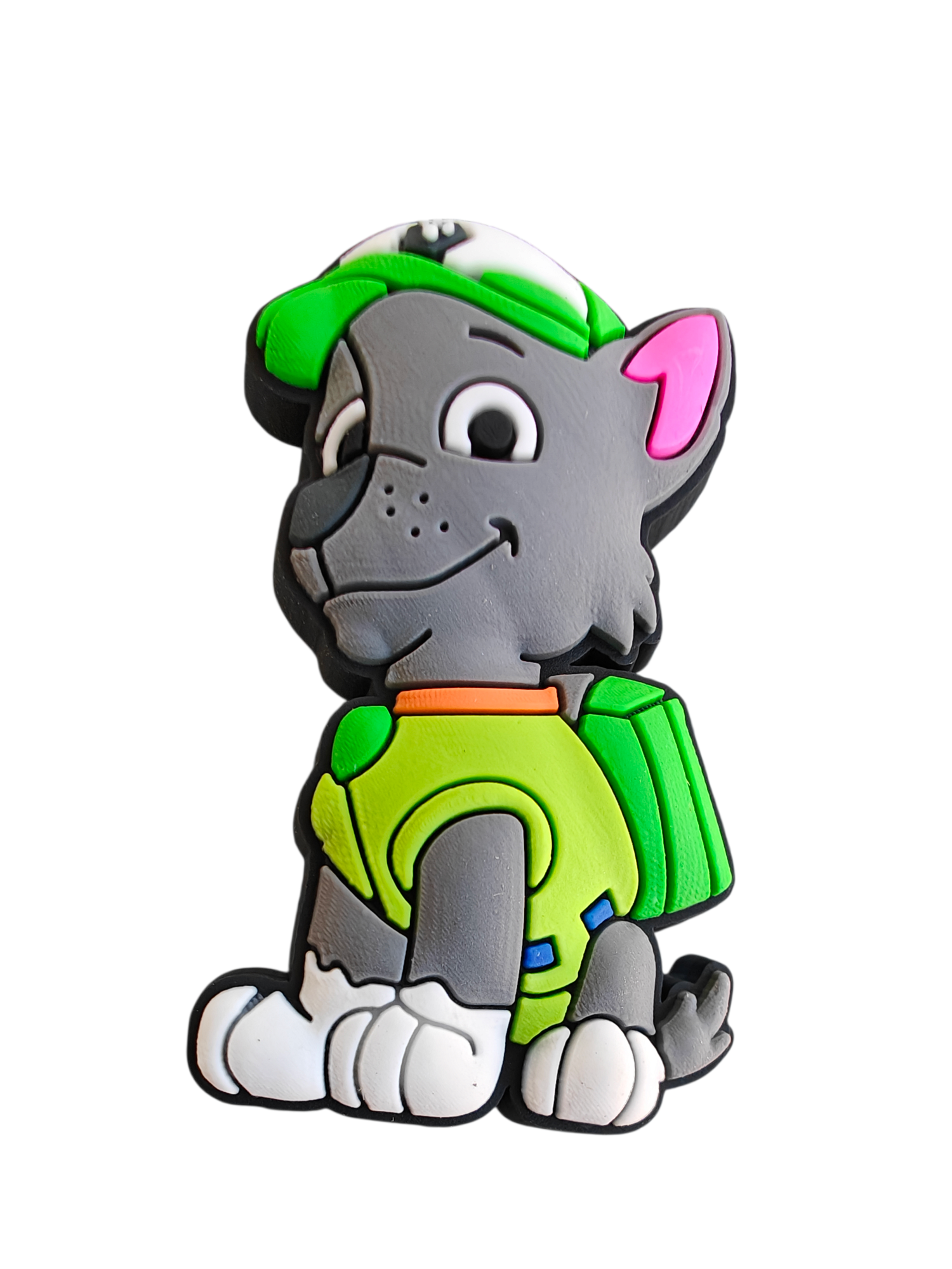 Photoroom-20250517_124012_7 Αξεσουάρ για Διακόσμηση Παπουτσιών Crocs σχέδιο Paw Patrol Rocky - Image 1