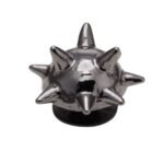 Μεταλλικό Αξεσουάρ για Διακόσμηση Παπουτσιών Crocs σχέδιο  Black Spikey Dome