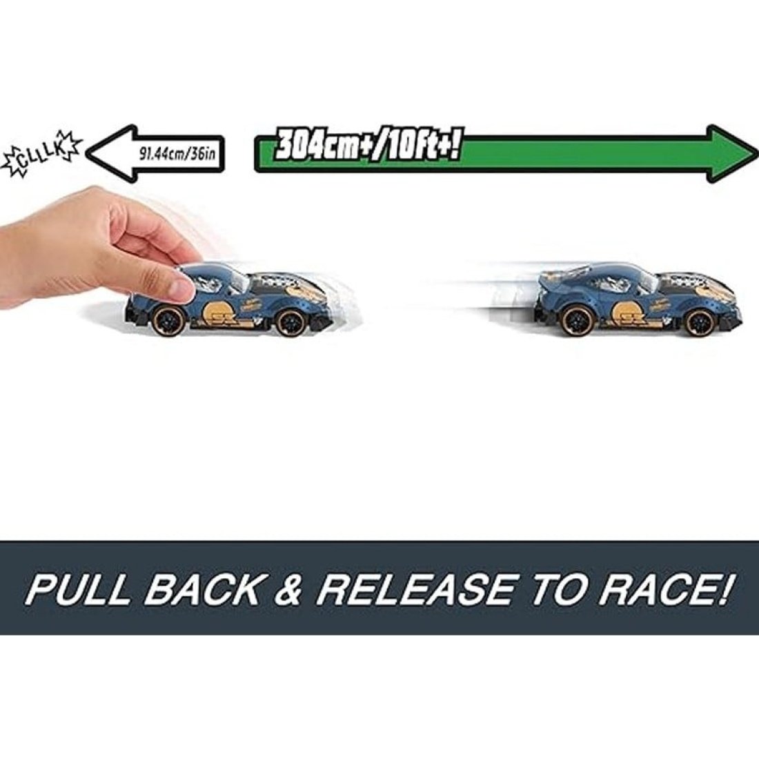 Hot Wheels Speeders Αυτοκινητάκι Pull Back Pull Back για 3+ Ετών (Διάφορα Σχέδια) 2τμχ - Image 5