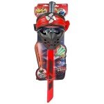 Σετ Μάσκα Mε Σπαθί Νίντζα Samurai με Φως και ήχο Κόκκινο 23.5x70cm