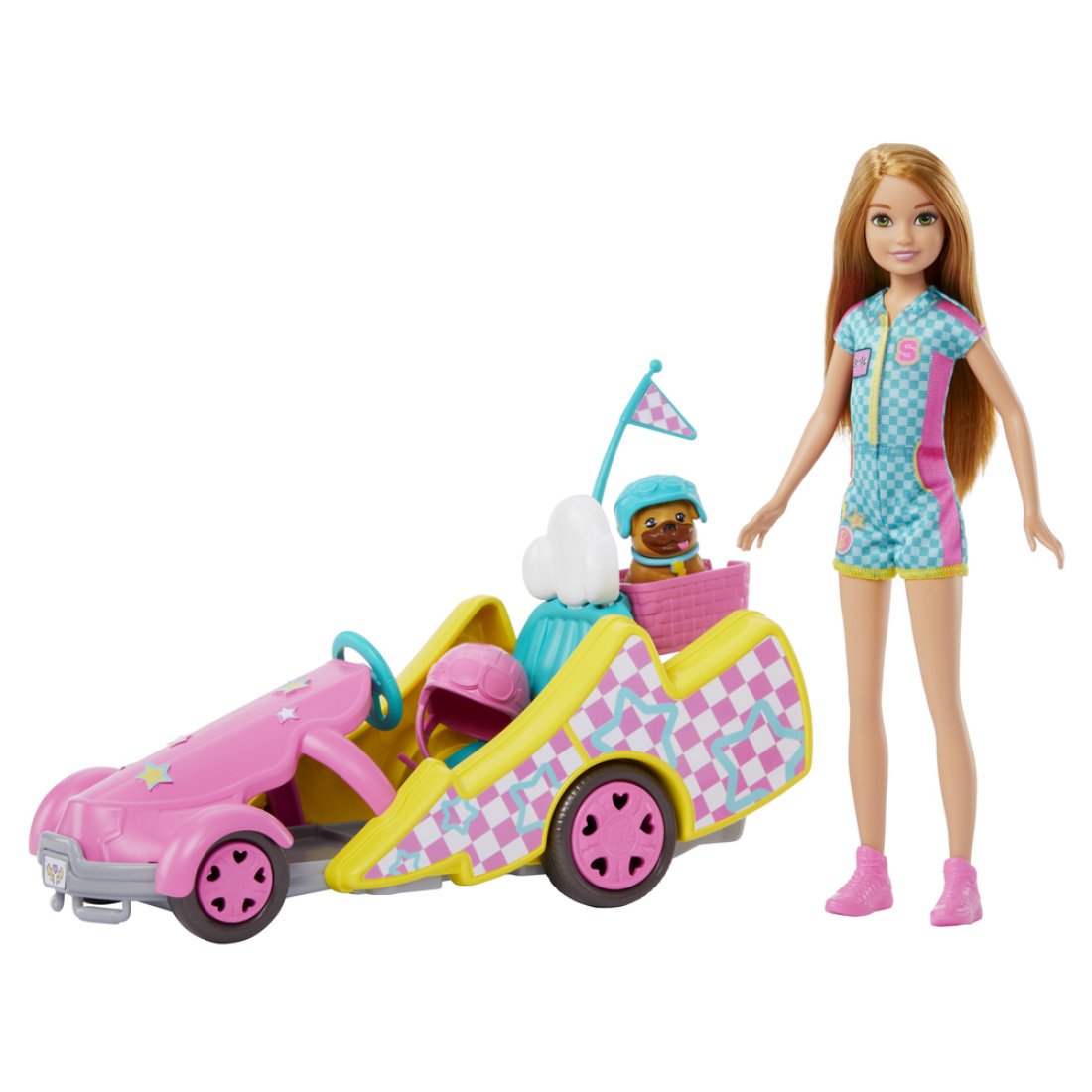 Barbie Κούκλα Stacie Doll With Go-Kart HRM08 - Image 3