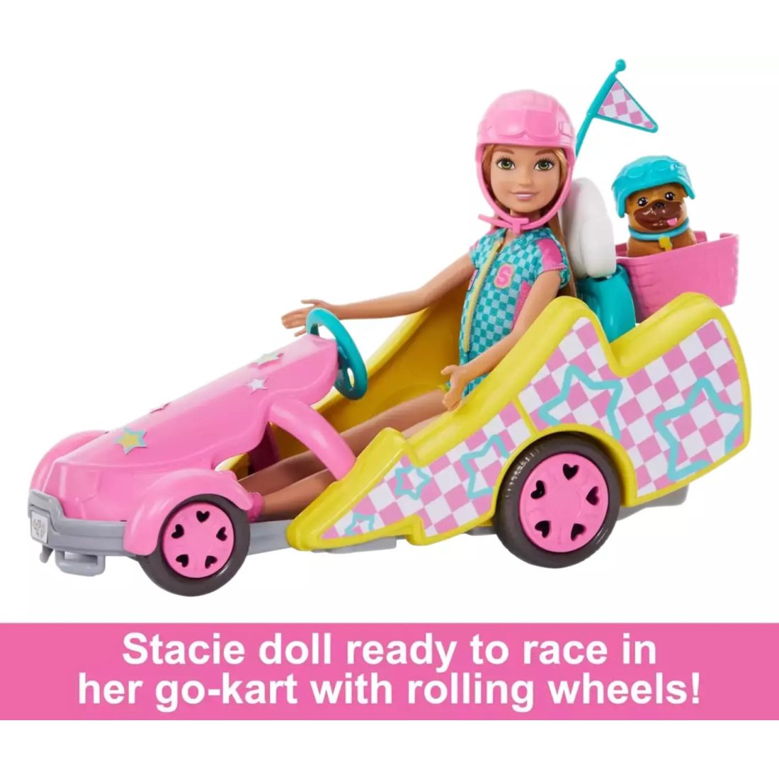 Barbie Κούκλα Stacie Doll With Go-Kart HRM08 - Image 5