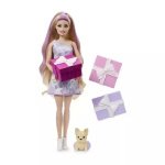 Mattel Barbie Party Unboxed Reveal Κούκλα Ξανθία Με Γαλλικό Μπουλντόγκ JFG70 - Image 4