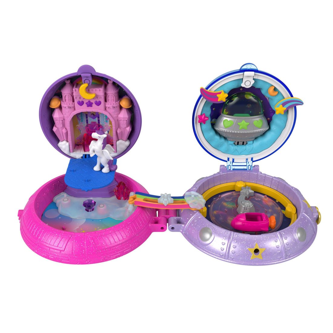 Mattel Παιχνίδι Μινιατούρα Polly Pocket Double Play Space Compact 15x28cm - Image 4