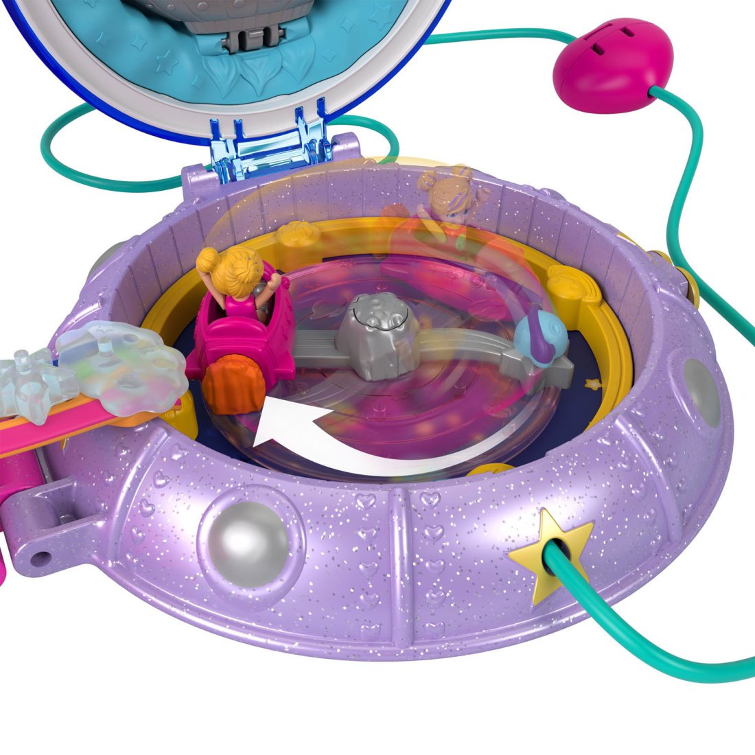 Mattel Παιχνίδι Μινιατούρα Polly Pocket Double Play Space Compact 15x28cm - Image 10