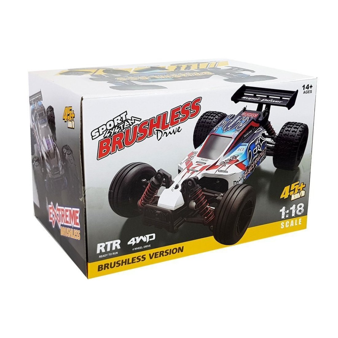 Αυτοκίνητο Αγωνιστικό Τηλεκατευθυνόμενο 1:18 Μπλε ENOZE 9302E Ταχύτητα 45 km/h - Image 5