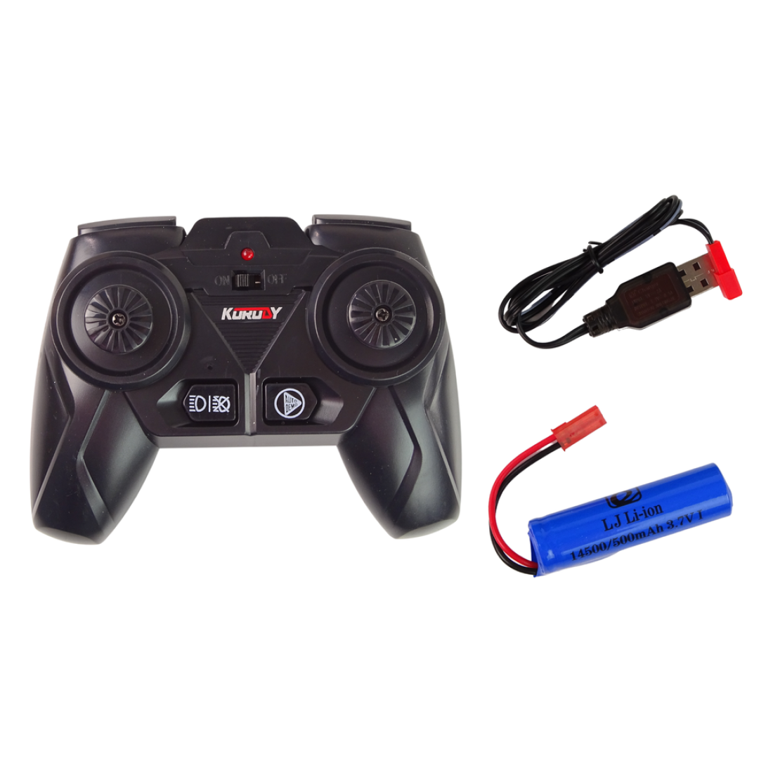 LeanToys Τρακτέρ Τηλεκατευθυνόμενο R/C Μαύρο 2,4G 1:24 Μεταλλικό - Image 3