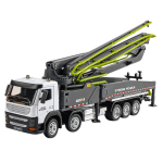 Τηλεκατευθυνόμενο Φορτηγό με Αντλία Βοηθός Σκυροδέματος Τηλεχειριστήριο RC Huina Γκρι 1:18 - Image 2