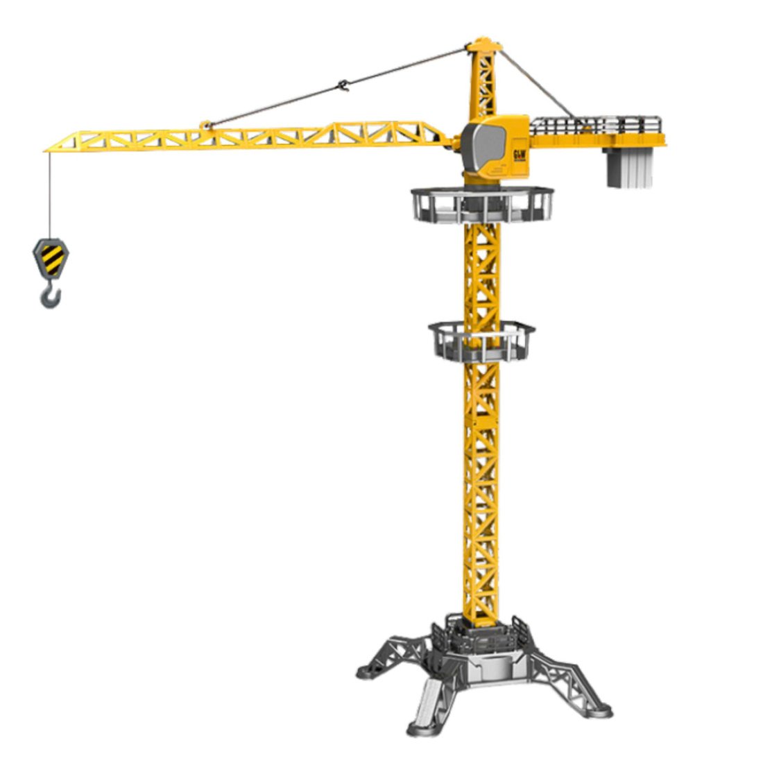Γερανός Τηλεχειριζόμενος Crane RC LED Φώτα 360° Περιστροφή 1:36 120cm - Image 2