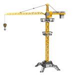 Γερανός Τηλεχειριζόμενος Crane RC LED Φώτα 360° Περιστροφή 1:36 120cm - Image 2